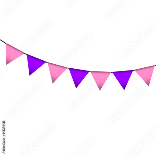Pink and purple colour bunting pennants image with transparent background. Free Download Pink and purple colour bunting pennants image with transparent background. - GFXLoad