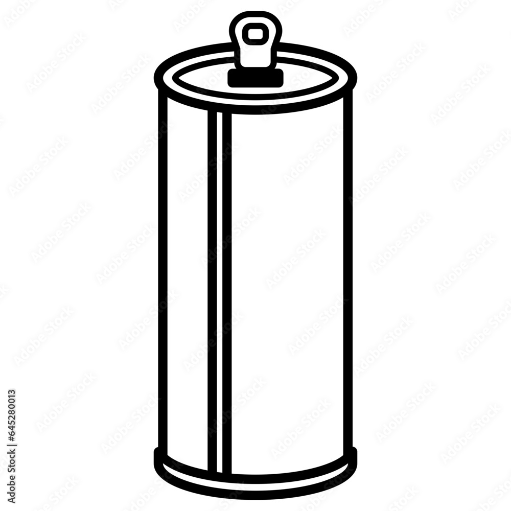 Drink can outline icon