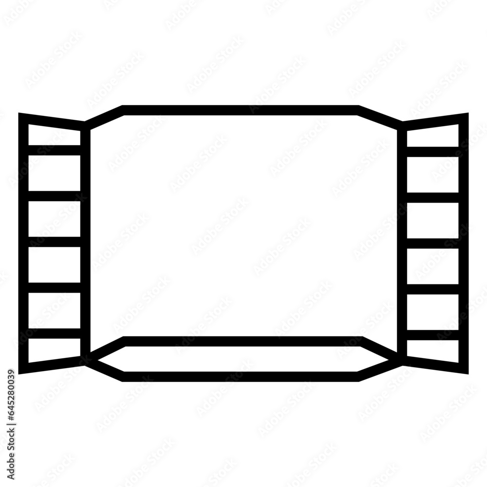 Snack package outline icon Snack package outline icon