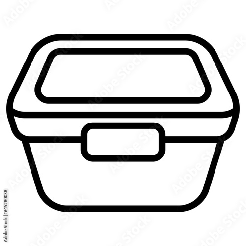 Lunch box outline icon