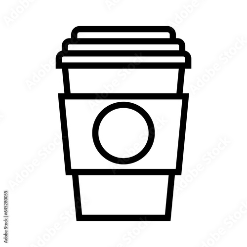 Takeaway cup outline icon