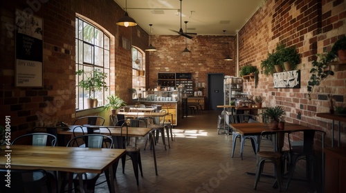 Boho and loft-style specialty coffee house with urban vibe 