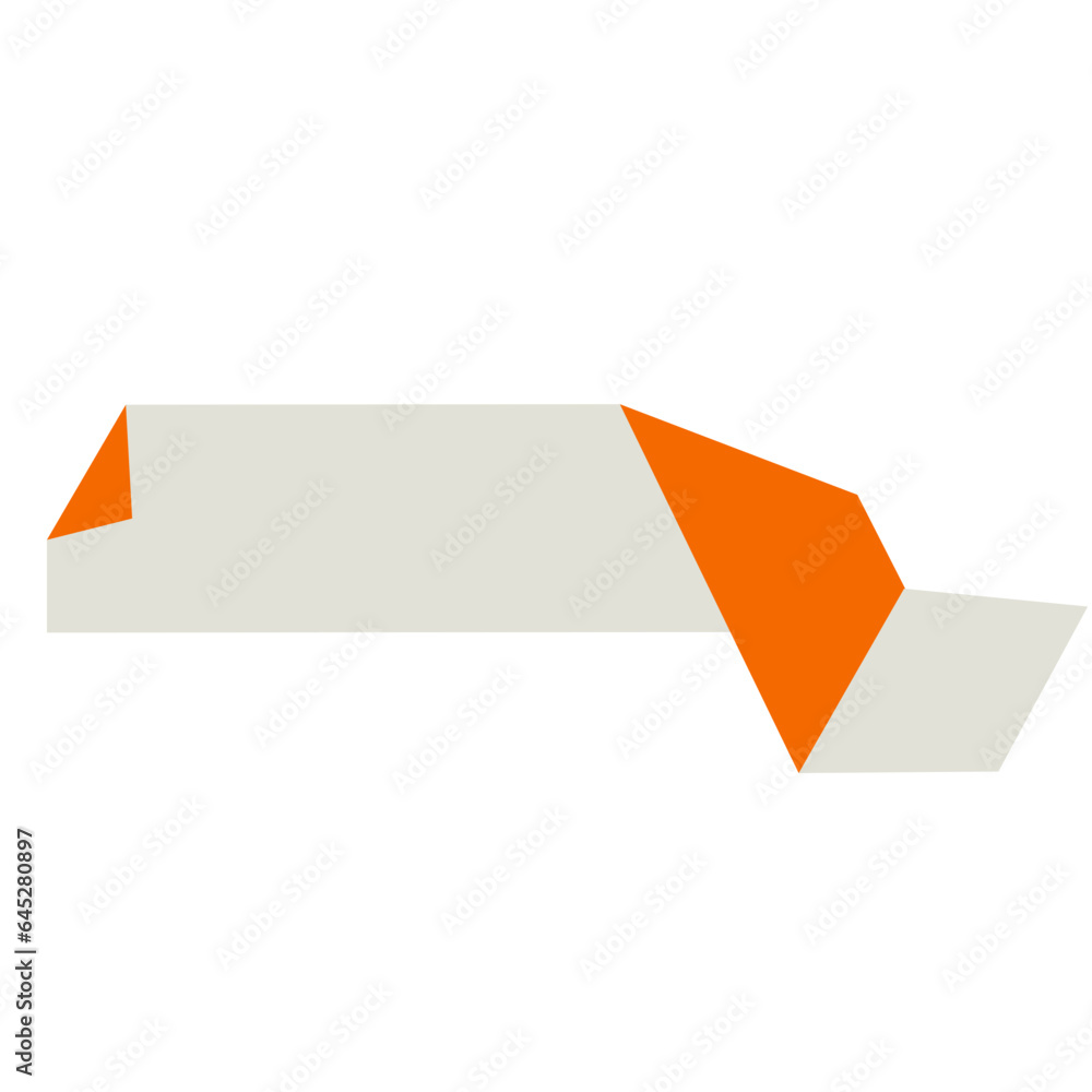 Folded paper banner flat illustration Folded paper banner flat illustration
