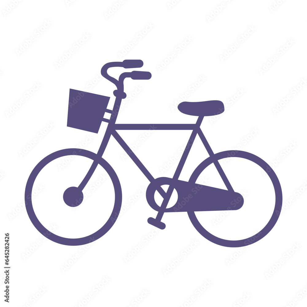 Bike silhouette flat illustration Bike silhouette flat illustration