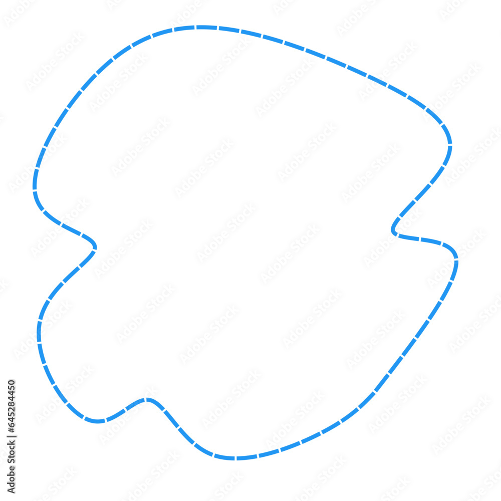 Fototapeta premium cyan abstract dash border frame element design