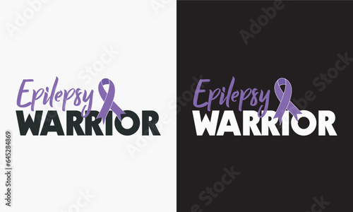 Epilepsy Warrior Awareness T-shirt Vector, Seizure Disorder T-shirt SVG, Epilepsy Hand-Drawn Lettering