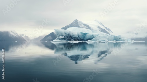 cebergs floating in glacial waters, showcasing their translucent beauty