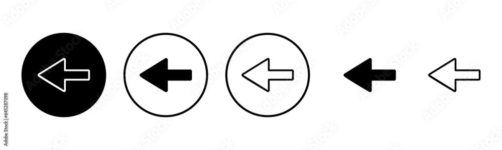 Arrow icon set illustration. Arrow sign and symbol for web design. Arrow icon set illustration. Arrow sign and symbol for web design.