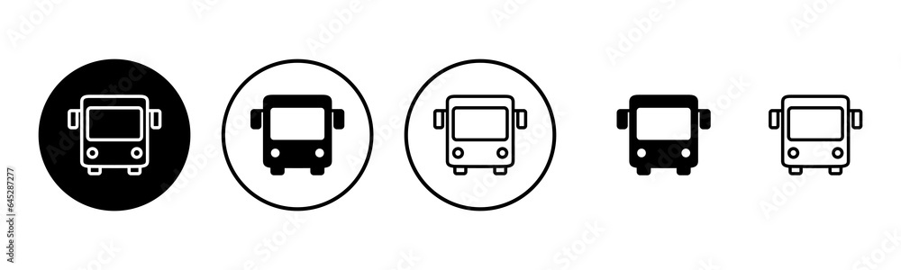 Bus icon set illustration. bus sign and symbol. transport symbol Bus icon set illustration. bus sign and symbol. transport symbol