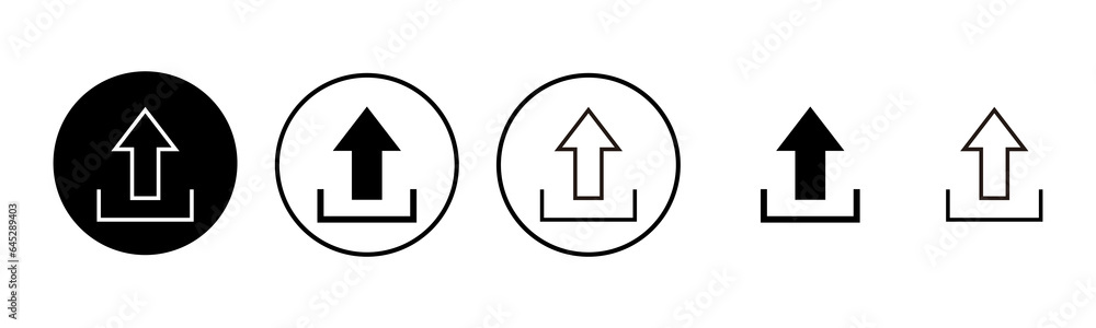 Upload icon set illustration. load data sign and symbol Upload icon set illustration. load data sign and symbol