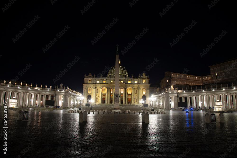 Vatican City at night, rome
