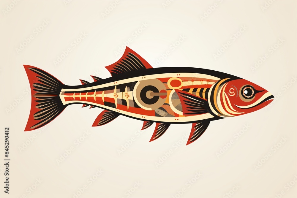 Fototapeta premium Illustration of a fish