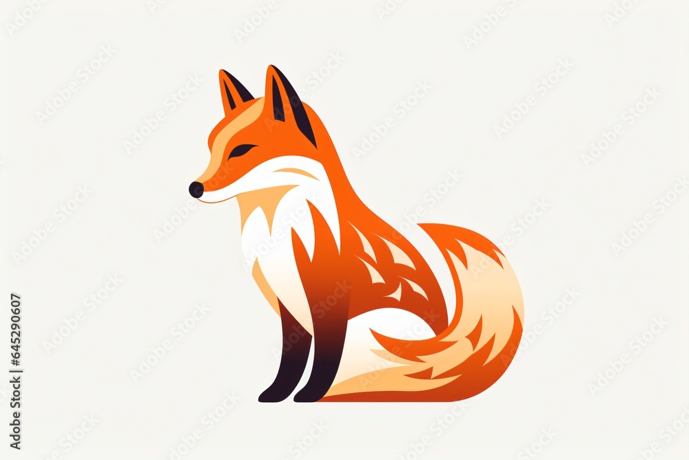 Vector illustration of a fox