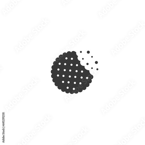 Vector biscuit icon. Food icon