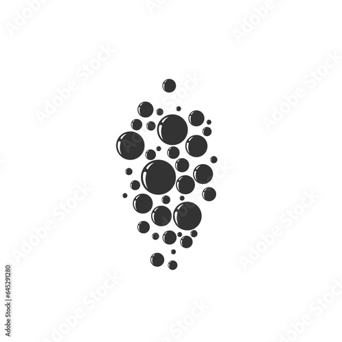 Bubble vector icon. Vector illustration