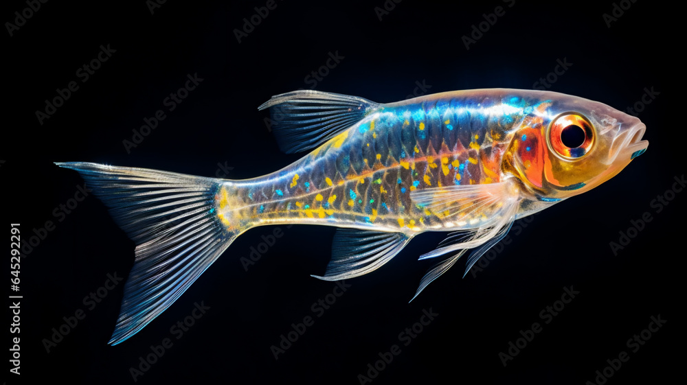 The colorful Siamese glassfish. AI Generative. The colorful Siamese glassfish. AI Generative.