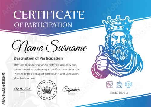 The Historical Reconstruction Achievement Certificate