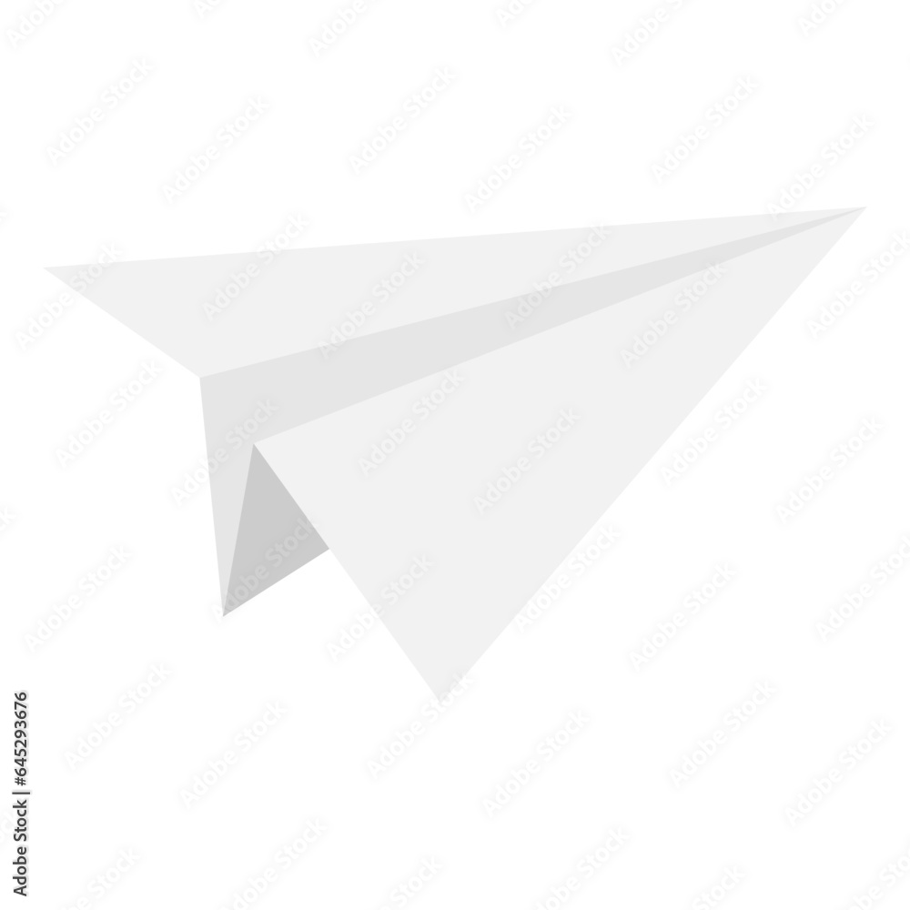 Vector illustration paper plane isolated on white background Vector illustration paper plane isolated on white background