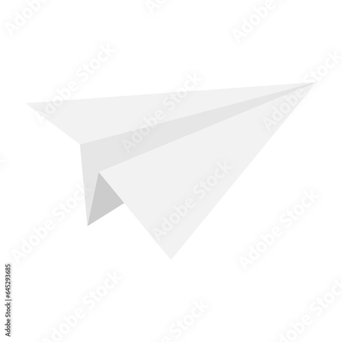 Vector illustration paper plane isolated on white background
