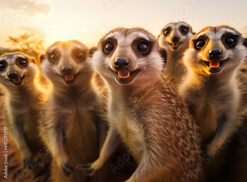 A group of meerkats