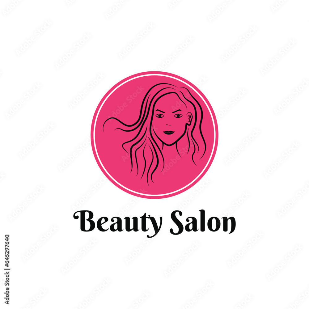 Beauty salon logo design creative idea