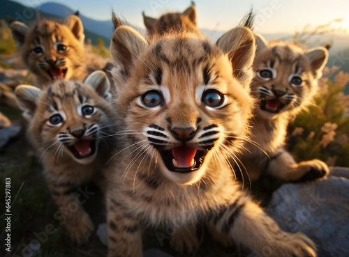 A group of lynxes