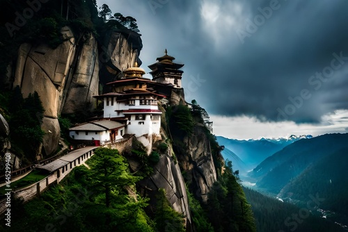 monastery in the mountains