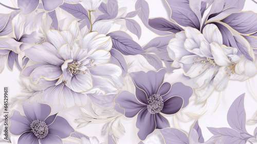 Exotic floral background luxury design  muted colors. pattern for print  fabric. seamless and endless.