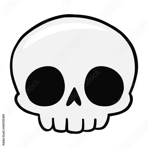 cute skull vector illustration