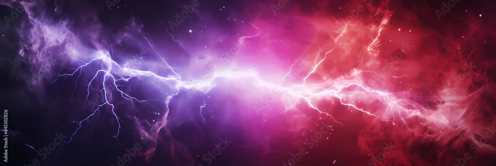 pink and purple lightning hitting each other, colorful lightning, forcce of nature pink and purple lightning hitting each other, colorful lightning, forcce of nature