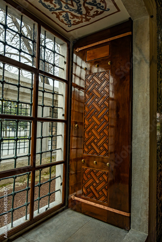 old wooden door and window