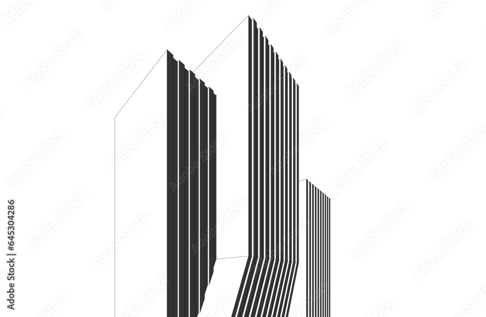 Architectural background vector 3d illustration Architectural background vector 3d illustration