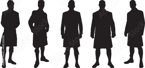 Scottish Kilt Silhouette Vector Pack