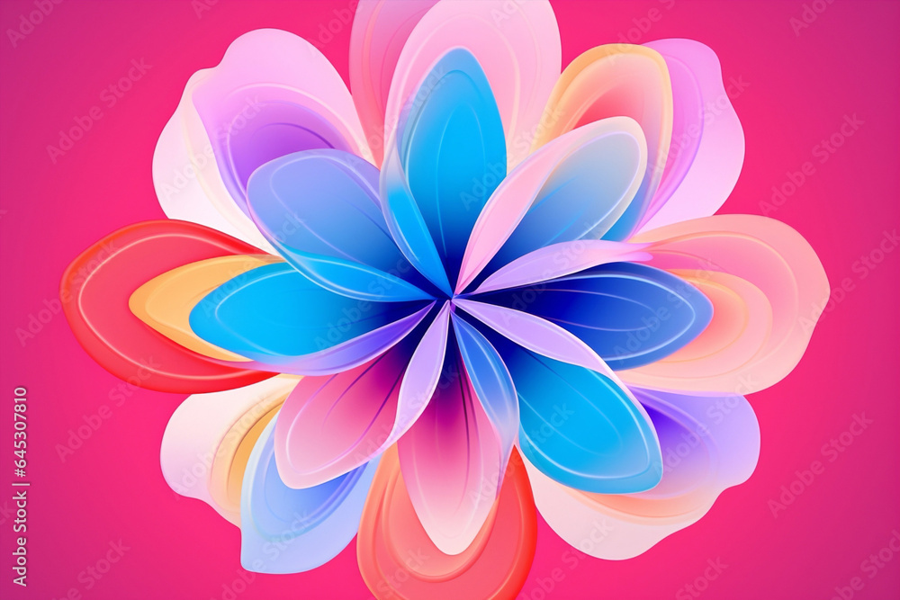 Fototapeta premium Floral flower peony design petal nature art gardening colorful plant pink macro beauty