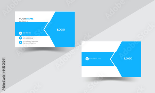 Modern & Creative, clean, unique business card design.