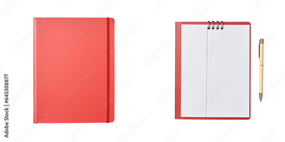 Red document schedule placed on transparent background Red document schedule placed on transparent background