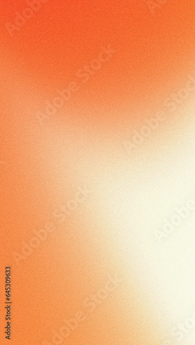 Vertical orange white gradient background grainy texture retro noise texture mobile wallpaper abstract design