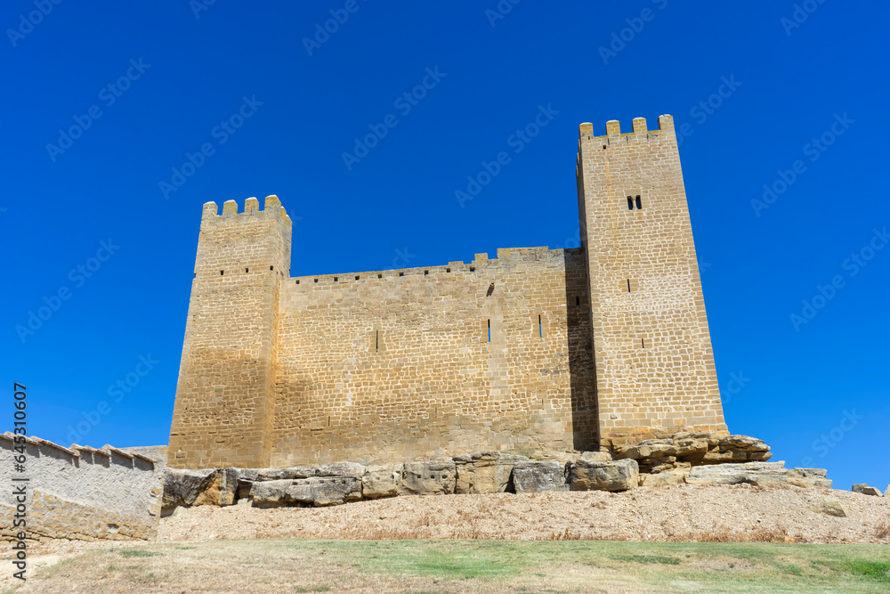 Castillo de Sádaba en la comunidad autonómica de Aragón, España