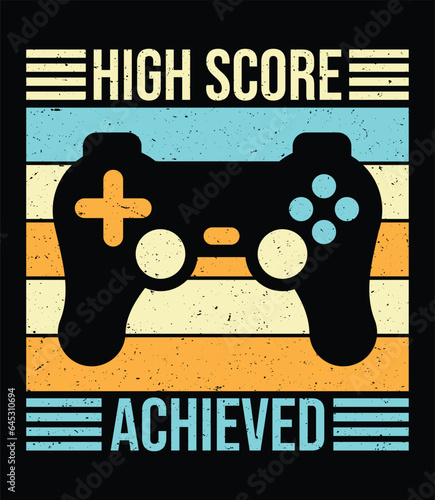 Retro Gaming T Shirt Design