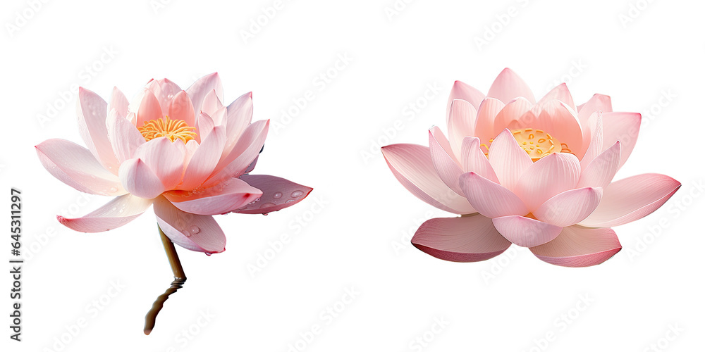 Solitary pink flower on transparent background Solitary pink flower on transparent background
