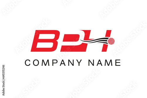 Canvas Print BPH Monogram Hocky Ball logo Template
