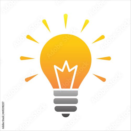 Plight bulb icon simple design art eps 10