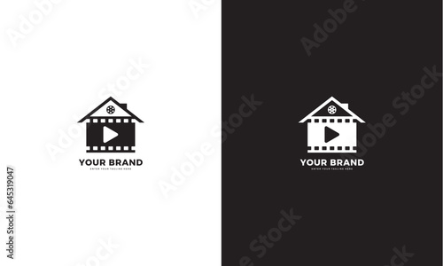 production house logo, vector graphic design