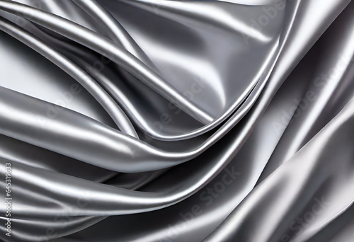 silver silk fabric in minimal style background wallpaper