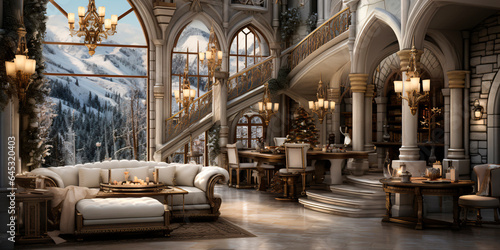 interior design in fantasy style, hotel, house © Outlander1746