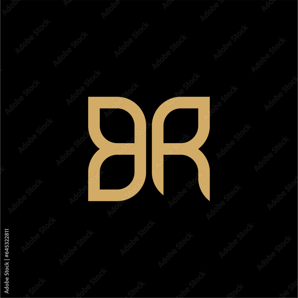 BR Letter Initial Logo Design Template Vector Illustration BR Letter Initial Logo Design Template Vector Illustration