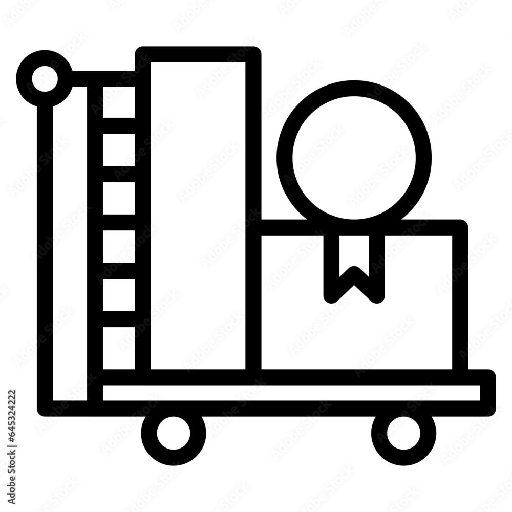 Cargo weight flat icon. Single high quality outline symbol for web design or mobile app Cargo weight flat icon. Single high quality outline symbol for web design or mobile app
