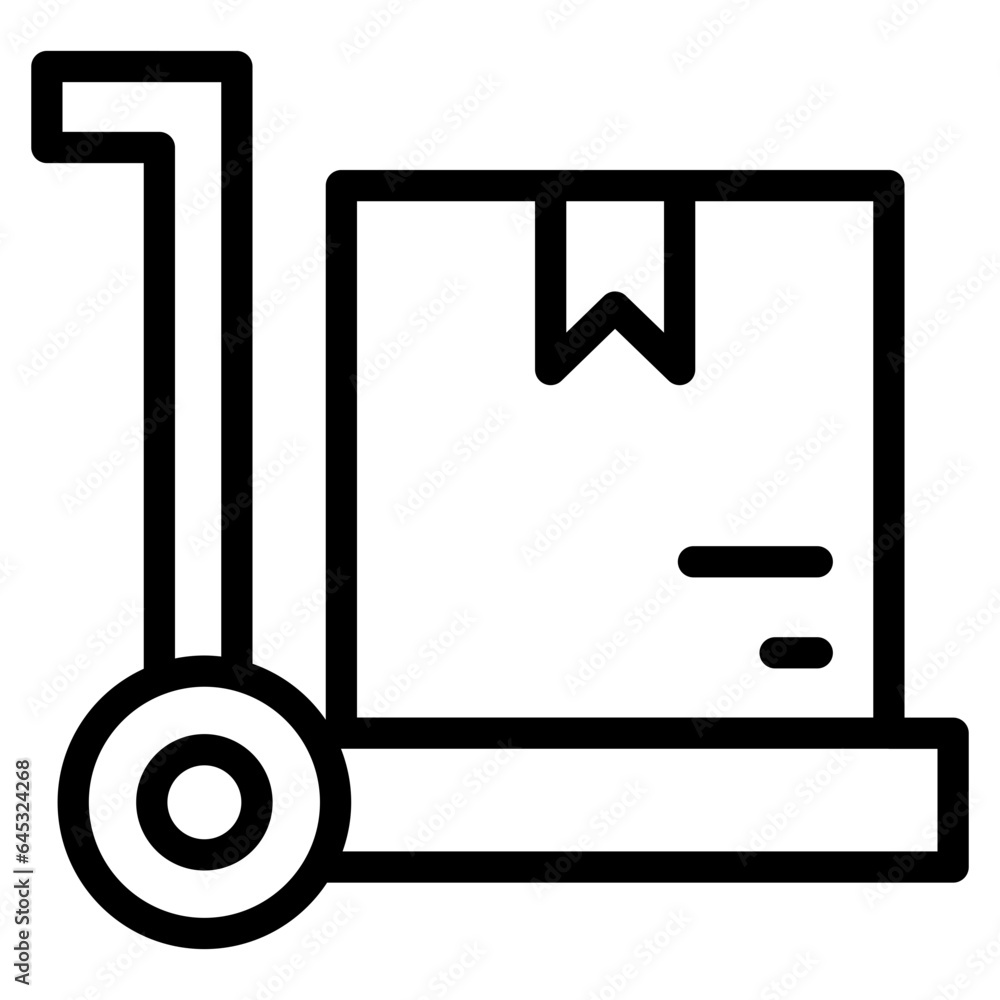 Cargo weight flat icon. Single high quality outline symbol for web design or mobile app Cargo weight flat icon. Single high quality outline symbol for web design or mobile app