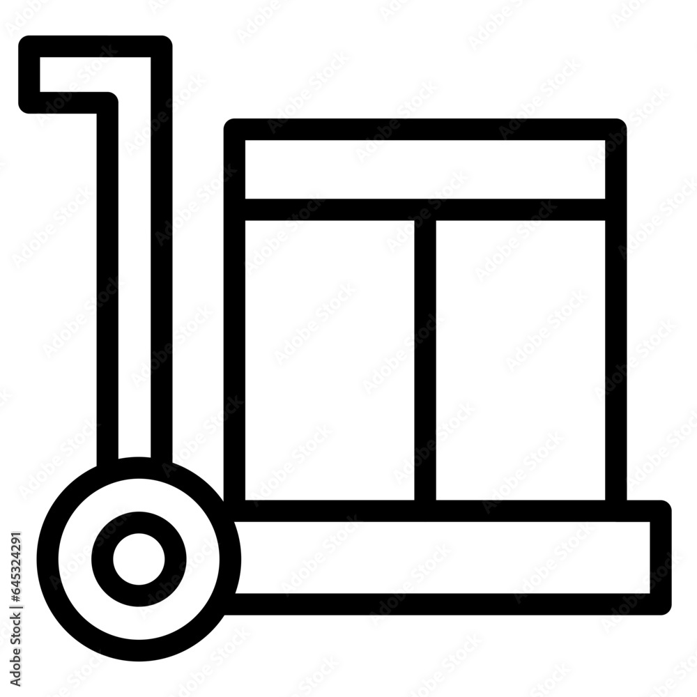 Cargo weight flat icon. Single high quality outline symbol for web design or mobile app Cargo weight flat icon. Single high quality outline symbol for web design or mobile app
