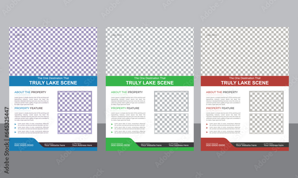 Real estate house property flyer poster template Real estate house property flyer poster template
